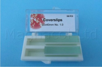 Microscope Slide Coverslips 22 x 40mm - Pack of 100